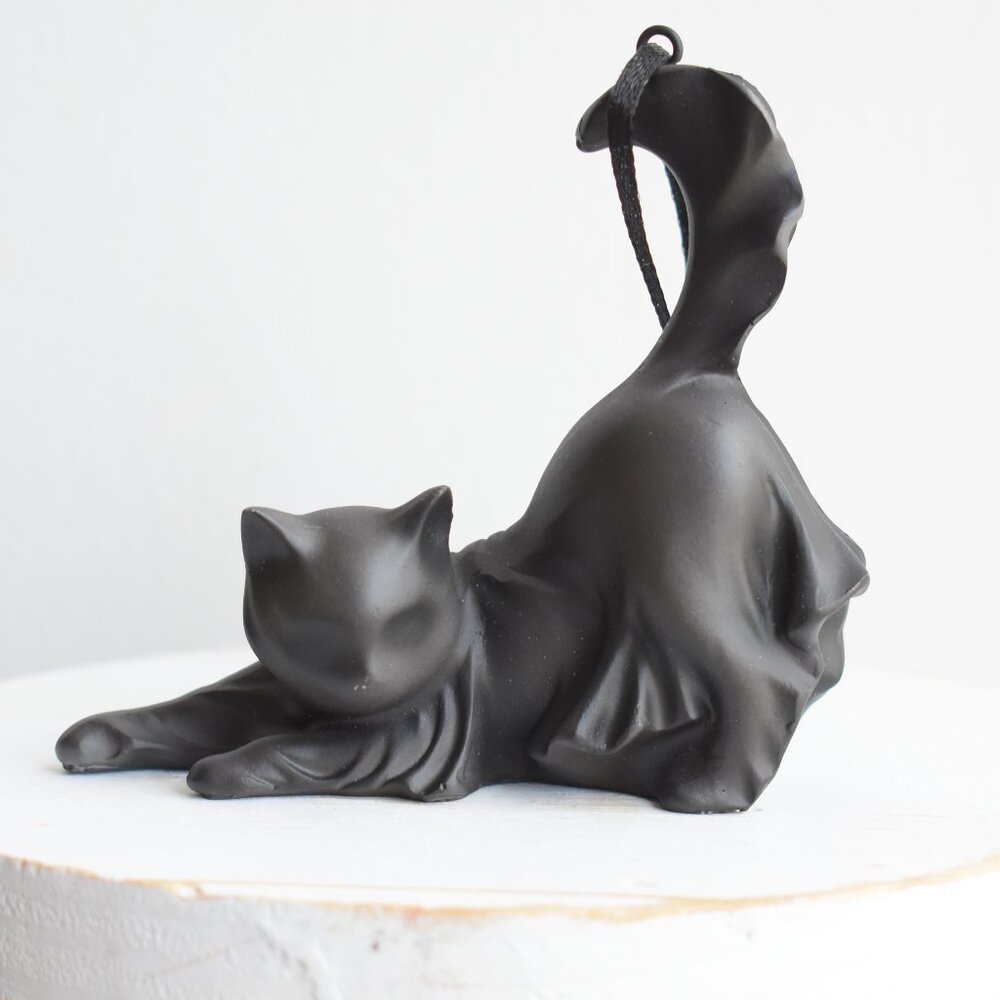 Cracker Barrel Little Spooky Gothic Black Cat Ghost Halloween Tree Ornament
